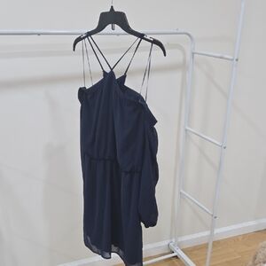 Wayf Strapless Midnight Blue Dress